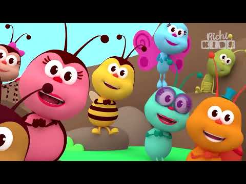Видео: ДАВАЙТЕ ТАНЦУЕМ И ПОЕМ С ЖУКАМИ 🦋 Любимые насекомые - Bichikids