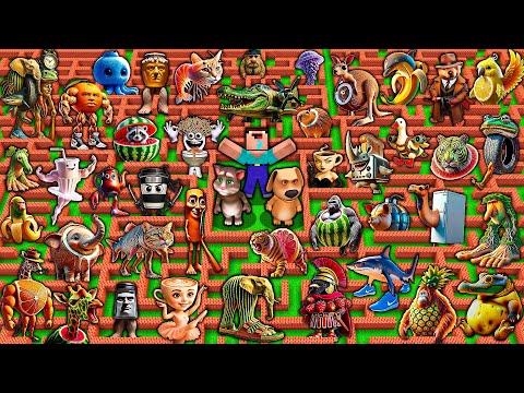 Видео: ВЫЖИВАНИЕ НУБА в ЛАБИРИНТЕ с 1000 БРЕЙНРОТ МЕМОВ - ТУНГ ТУНГ САХУР - АНИМАЦИЯ В МАЙНКРАФТ