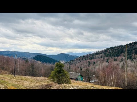 Видео: Сходница (Східниця). Продолжение пешеходного маршрута по ул. Горной до села Гута