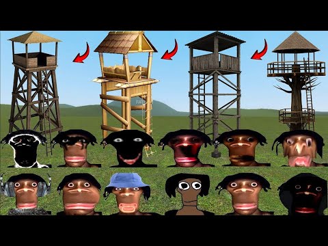 Видео: Джундейл Прингл Семья Nextbots против домов - Garry's Mod