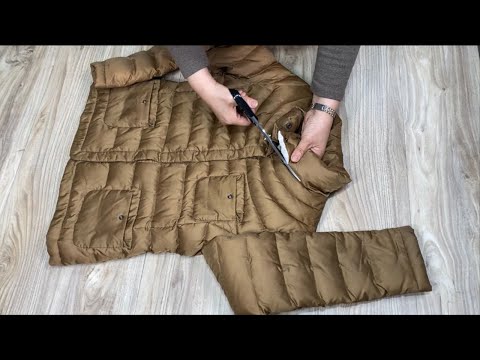 Видео: [DIY] Не выбрасывайте изношенную набивку пуховика. | Просто поверь мне и посмотри.