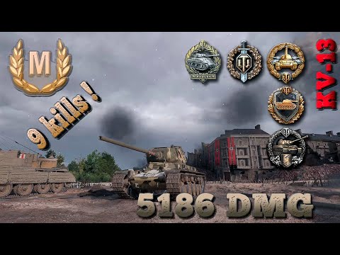 Видео: KV-13 бой на мастера WoT replays  / Ace tanker WoT