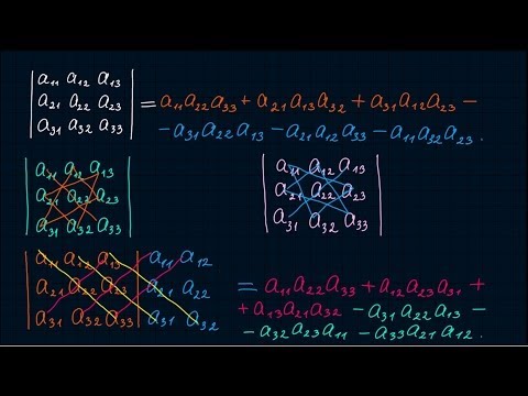 Видео: Определитель третьего порядка