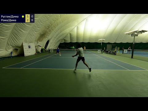 Видео: теннис пары || крепкая долбежка потных мужиков || 3.0 NTRP