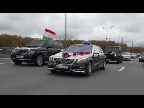 Видео: таджикский свадьба в Москве кортежи на свадьбе 2022г