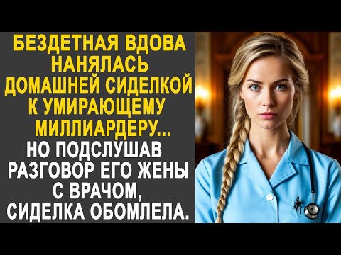 Видео: Вдова нанялась сиделкой к миллиардеру. Но подслушав разговор его жены с врачом, она обомлела...