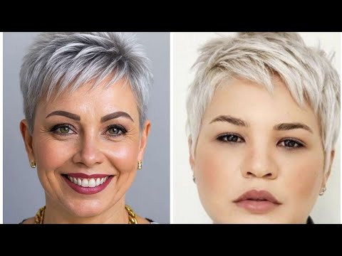 Видео: Последние 40 изображений коротких стрижек для женщин и удлиненного боба-пикси