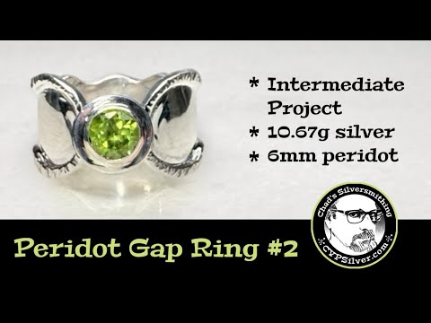Видео: Кольцо с перидотом №2: мастер-класс по серебряному делу