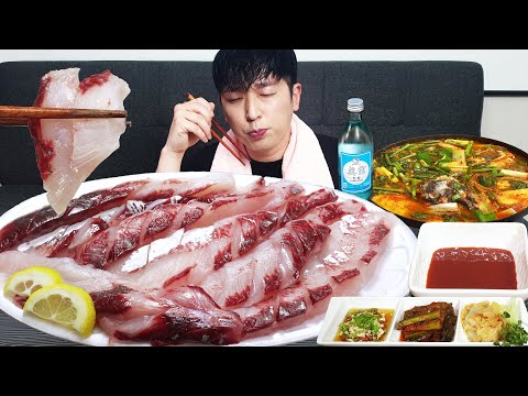 Видео: Я пил один, пока ел сырую рыбу (кефаль) MUKBANG REALSOUND ASMR EATINGSHOW