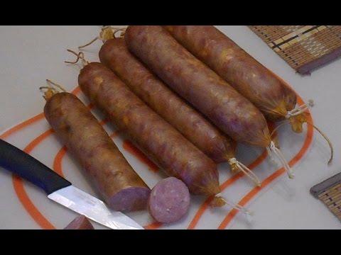 Видео: Колбаса домашняя копченая в электростатической коптильне. Подробный рецепт