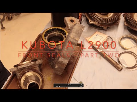 Видео: Часть 2. Уплотнения передней оси Kubota L2900 — производство J&D