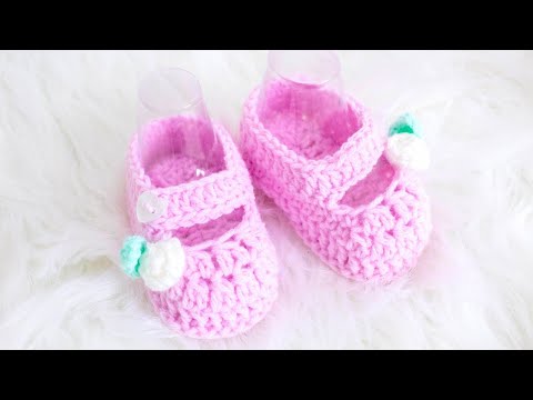 Видео: Как связать обувь для малышки крючком (СУПЕР МИЛЫЕ и ЛЕГКИЕ ботильоны Мэри Джейн)