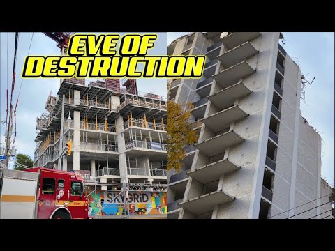 Видео: Всё ещё стоит? Прогулка по восточному центру Торонто: новые здания возводятся, а старые сносятся.