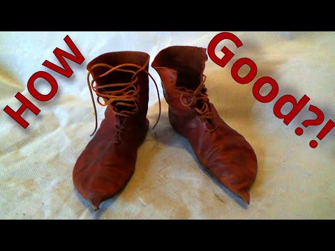 Видео: ИЗГОТОВЛЕНИЕ И ТЕСТИРОВАНИЕ — Средневековые кожаные башмаки