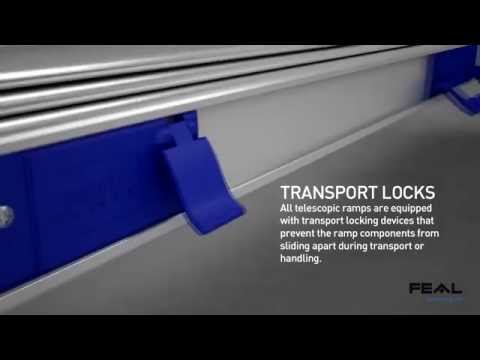 Видео: Пандус телескопический  3-х секционный