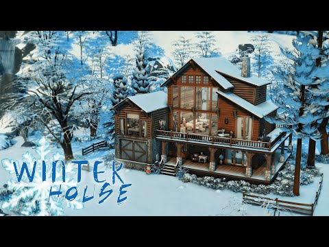 Видео: ❄️Winter House | Зимний Дом 🏚️| NO CC | The Sims 4