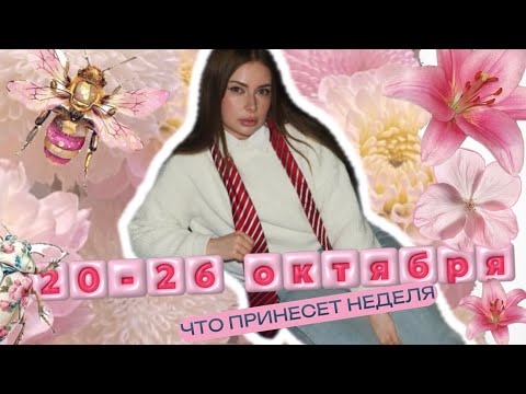 Видео: ТОЧНЫЙ ТАРО ПРОГНОЗ НА НЕДЕЛЮ🌺🌸 20-26 ОКТЯБРЯ🌞 что тебя ждёт 🥇
