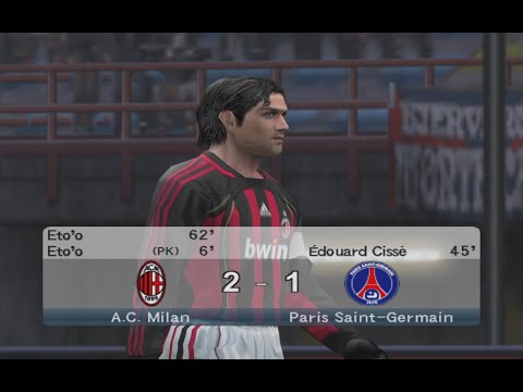 Видео: Мілан — ПСЖ | PES 6 | Кубок Ліги | Півфінал | Майстер Ліга | Сезон 2006