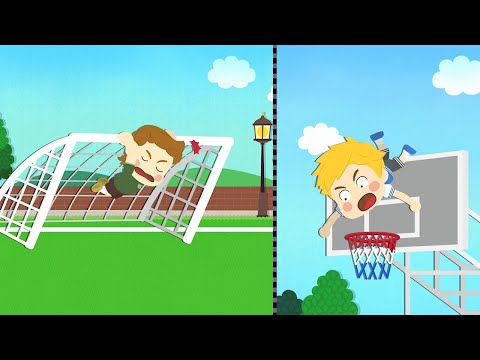 Видео: РОБОКАР ПОЛИ - Уроки Безопасности с Эмбер ⚽️ Спортивные игры 🏊 Развивающий мультфильм  для детей