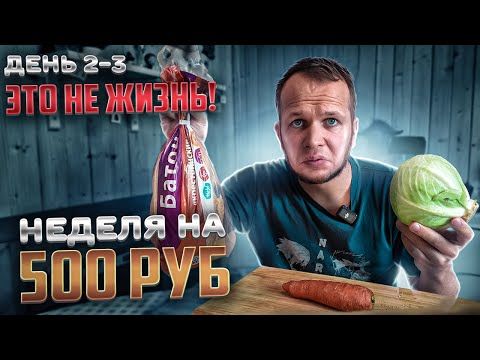 Видео: КАК Я ЖИВУ НЕДЕЛЮ НА 500 РУБЛЕЙ (день 2-3)