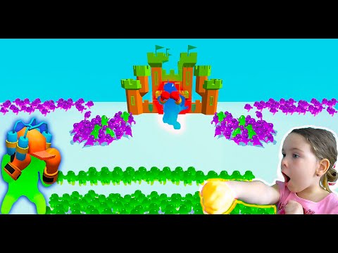 Видео: Эволюция МАЛЕНЬКОЙ АРМИИ в игре Jelly Clash 3D #2 играем с Полина Смайл