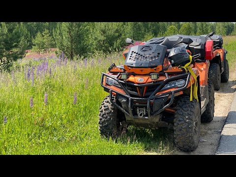 Видео: Обзор квадроциклов CF Moto X8 и CF Moto X10. Особенности подвески, экипировка и утилизационный сбор.