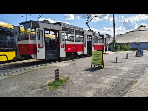 Видео: Поїздка на трамваї Tatra T6A5 маршрут 27.