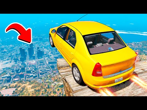 Видео: СБРОСИЛ РЕНО ЛОГАН С ОБРЫВА В ГТА 5 МОДЫ! ЭКСПЕРИМЕНТЫ В GTA 5 ВИДЕО MODS