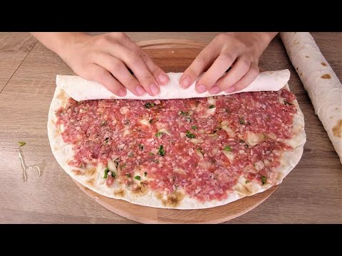 Видео: Лаваш кебап с телешка кайма. Вкусна и апетитна рецепта.