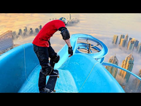 Видео: Самые БЕЗУМНЫЕ места для катания на скейте