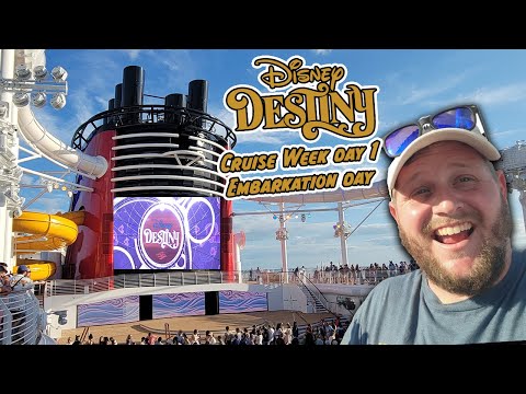 Видео: Неделя круиза Disney Destiny, день 1 | День посадки, экскурсия по номеру и вечеринка по случаю от...