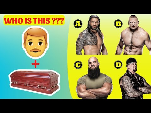 Видео: Можете ли вы угадать «Имя суперзвезд WWE по EMOJI»?