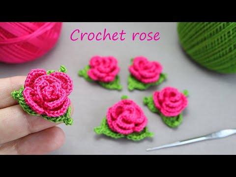 Видео: Beautiful and very easy to crochet ROSE FLOWER for beginners ВЯЗАНИЕ КРЮЧКОМ цветы МАЛЕНЬКИЕ РОЗОЧКИ