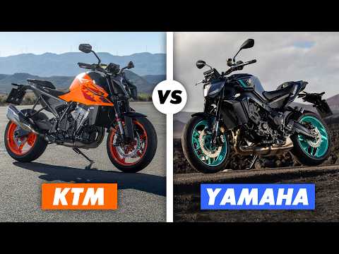 Видео: KTM 990 Duke против Yamaha MT-09: что лучше?