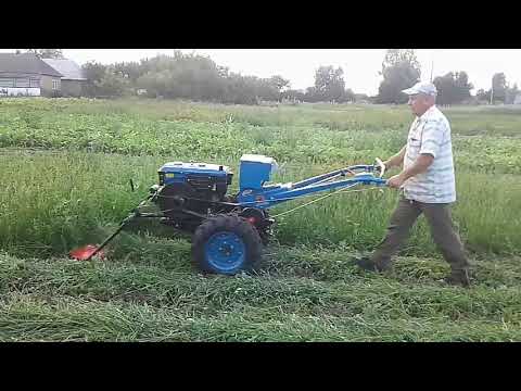 Видео: Сінокос. Мотоблоком Зубр 10 л.с.