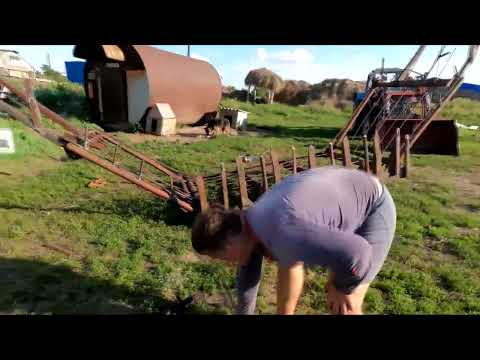 Видео: Доделали волокушу, завели Т 40, подготовка к сенокосу.