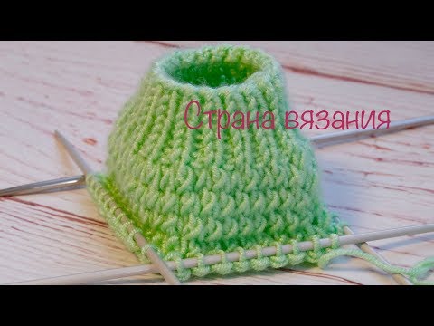 Видео: Узоры спицами. Плотный узор с вытянутой петлей. Вязание по кругу.