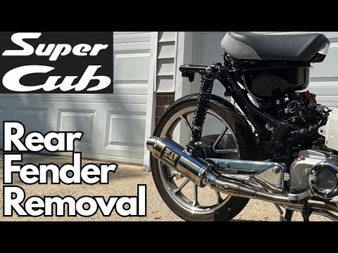 Видео: Honda Super Cub C125 — Как снять и установить заднее крыло