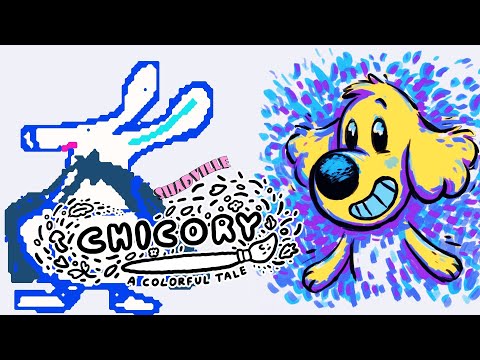 Видео: Пицца и Цикория, Болото-проглото ☀ Chicory: A Colorful Tale Прохождение игры #3