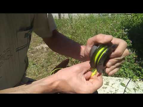 Видео: замена лески на триммере