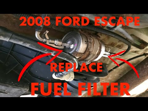 Видео: Замена топливного фильтра Ford Escape 2008 года