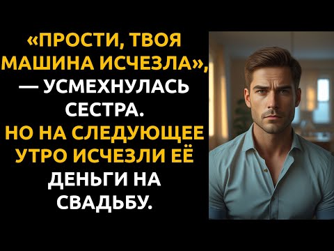 Видео: "Ой, извини. Я оставила твой люксовый АВТОМОБИЛЬ с ключами внутри. Теперь его нет," — сказала сестра