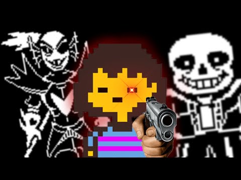 Видео: UNDERTALE НО Я АТАКУЮ НАСТОЯЩИМ ПИСТОЛЕТОМ [MOD]