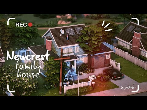 Видео: Жилой дом в Ньюкрест | Строительство | The Sims 4 | No CC