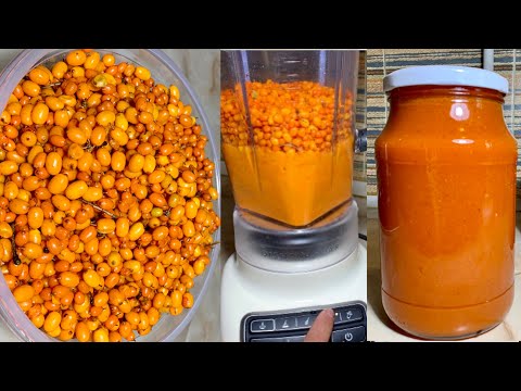 Видео: ОБЛЕПИХОВОЕ ВАРЕНЬЕ На Зиму! рецепт без варки и с варкой / Sea buckthorn jam