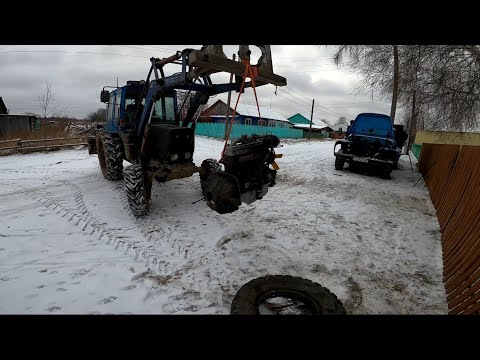 Видео: Установка двигателя Д-245 на ЗИЛ-130 ТОТАЛЬНАЯ ошибка при установке ДВС! Фронтальный погрузчик МТЗ!