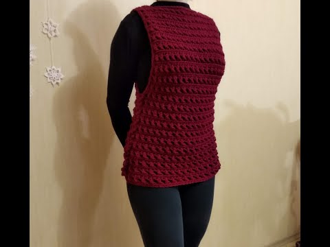 Видео: Жилетка крючком на шнуровке .Подготовка. Часть 1