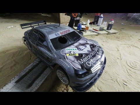 Видео: Оживление авто модели AMG Mercedes DTM C-Class 2008 от Deagostini 1:10