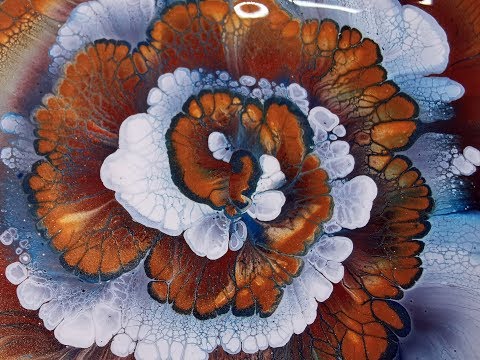 Видео: (174) Как нарисовать цветок бумажным полотенцем – Техника обратного погружения цветов – Акриловая...