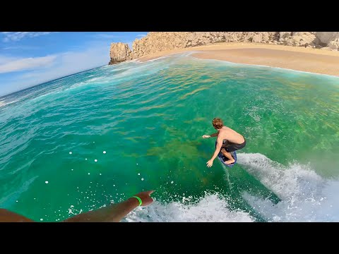 Видео: POV Skimboarding в Shorebreak Paradise